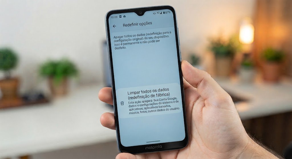 Como formatar o celular Motorola moto g55 para ficar de fábrica