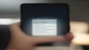Pessoa utilizando um smartphone para gerenciar assinaturas de aplicativos.