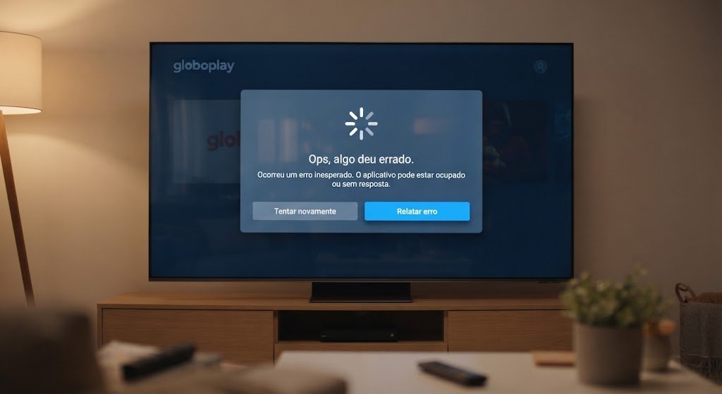 globoplay travando na televisão como resolver